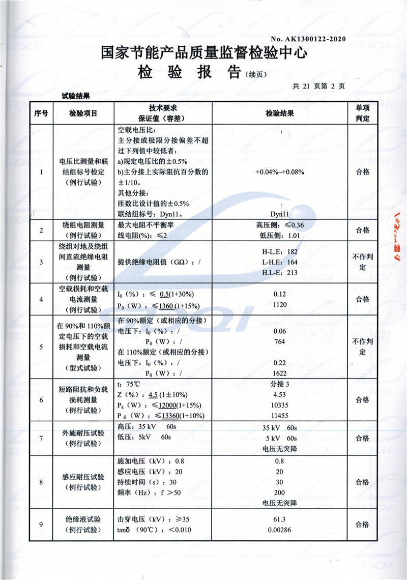 高低压试验报告-S11-1250资阳资阳资阳油浸式变压器-2.jpg
